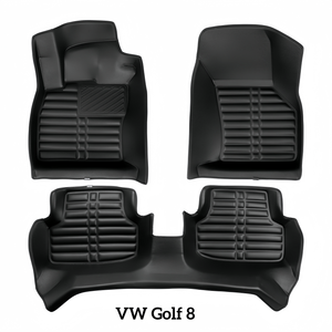 Alfombrilla de Coche de Cuero 5D Duradera para VW Tiguan Golf Touran Sharan Amarok, Impermeable y Fácil de Limpiar - Product Image 1