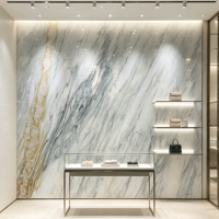 Dalle de marbre naturel poli, résistant aux hautes températures, grand format, pour sublimer la décoration intérieure des projets de villas