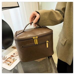 Fashion Hand Cosmetic <b>Bag</b> Large Capacity Cosmetic Storage Handbag Convenient <b>Wash</b> <b>Bag</b> <b>Travel</b> Ladies Cosmetic <b>Bag</b> <b>for</b> Women - Product Image 1