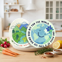 Sous-verres en papier semence écologiques, recyclables, élégants et créatifs, 400g, personnalisables, certifiés, marque-pages