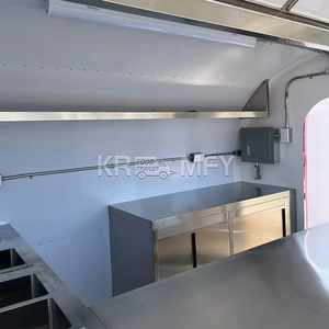 2025 Acier Inoxydable et Aluminium Camion Rapide Remorque Alimentaire Mobile à Vendre pour Glace Café Barbecue Boissons Snacks - Product Image 2