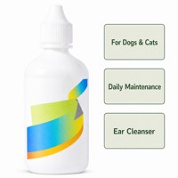 Nettoyant pour oreilles MORETIPS pour chiens et chats, 120 ml, solution nettoyante pour oreilles d'animaux, douce, sans alcool, élimine le cérumen, les odeurs et les démangeaisons