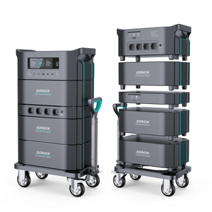 Générateur solaire à onde sinusoïdale pure SOREIN 3600W 3kW avec roues tout-terrain et stockage d'énergie modulaire pour tente et camping-car - Product Image 1