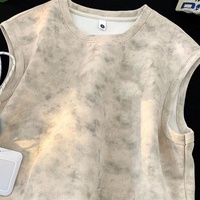 Tank Top Rajut Polos 100% Poliester Anti Kusut Bernapas Gaya Retro Amerika Batik Snowflake