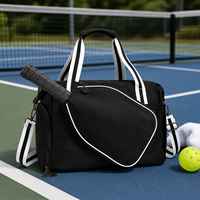 Sac de sport Pickleball grande capacité avec sangle bandoulière détachable, poche avant indépendante pour raquettes, sac à main multisports