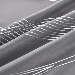 <span class=keywords><strong>Cortinas</strong></span> opacas de diseño geométrico de línea impresa plateada de <span class=keywords><strong>Amazon</strong></span> acabadas de fábrica al por mayor <span class=keywords><strong>para</strong></span> <span class=keywords><strong>sala</strong></span> de estar - Product Image 2