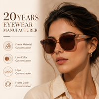 Lunettes de soleil carrées polarisées UV400 unisexe en polycarbonate à monture intégrale, anti-éblouissement, style rétro pour la conduite en extérieur