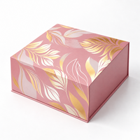 Nouveauté, boîte en carton rigide pliable avec logo personnalisé, recyclable, pour vêtements et chaussures, boîte cadeau magnétique pliée