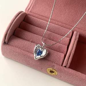 Collier pendentif en argent pur S925 avec zircon flocon de neige japonais, petit diamant, luxe haut de gamme, inspiré de la goutte d'eau congelée, tendance - Product Image 1