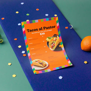 カスタマイズされたカラー印刷チラシ、パンフレット、小冊子、レストランテイクアウトフードメニューチラシ、印刷紙サービス - Product Image 4