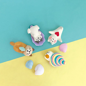 Cute Japanese Style Zakka Cat Resin Ornament Cartoon Animal Shape Handmade Home Decoration Desktop Craft - Product Image 3