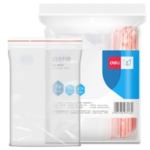 LDPE Transparent Clear Ziplock Reiß verschluss taschen PE Plastic Zip Lock Bag