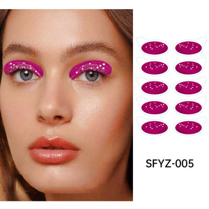 High <b>Gloss</b> Temporary Eye Makeup Sticker Waterproof Anti Sweat Flash Tattoo Decal for Stage Party Performance Professional Use - Product Image 4