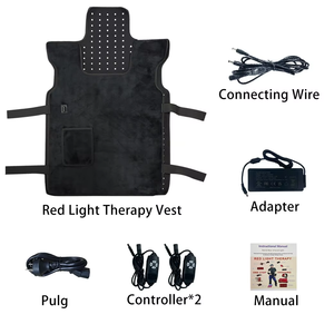 Chaleco de terapia de luz roja física LED portátil Flexible probado clínicamente, dispositivos médicos de longitud de onda para masaje corporal de espalda - Product Image 5