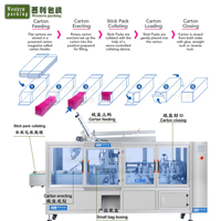 Machine d'emballage automatique de sachets et ligne de production de conditionnement en boîtes avec comptage