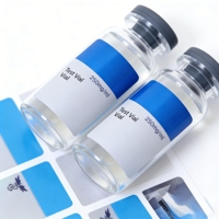 Étiquettes en vinyle premium résistantes à l'huile 3ml 5ml 10ml pour peptides de musculation et l'industrie du fitness