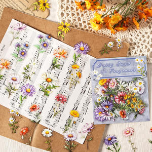 40 pegatinas por paquete Dreams <span class=keywords><strong>Among</strong></span> Flowers Series Manual botánico y floral Material de pegatina impermeable - Product Image 2