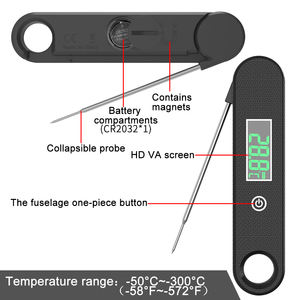 Termómetro Digital de lectura instantánea para carne, para barbacoa, <span class=keywords><strong>horno</strong></span>, cocina, a prueba de agua - Product Image 6