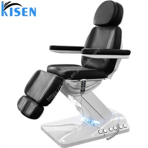 KISEN Salon Furniture <b>Electric</b> Massage Bed Facial Bed Professional Medical Beauty Bed Treatment Bed with LED and Foot Control - Product Image 4