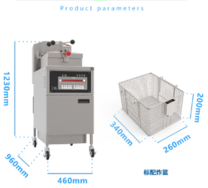 Friteuse de poulet à essence commerciale PFG-800 machine de restauration rapide pour restaurant et hôtel capacité 25L productivité élevée - Product Image 1