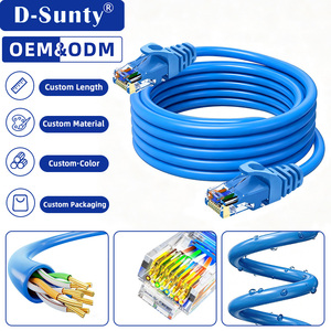 สายอีเธอร์เน็ต Cat5e UTP ขนาด 23/24/26AWG ทองแดง หุ้ม PVC สายแลน 10 ม. 30 ม. สำหรับติดตั้งเครือข่ายบ้านอัจฉริยะ เล่นเกม มาตรฐาน CE RoHS - Product Image 1