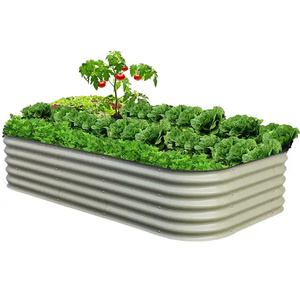 Erbe vegetali <span class=keywords><strong>fiore</strong></span> <span class=keywords><strong>giardino</strong></span> <span class=keywords><strong>giardino</strong></span> <span class=keywords><strong>giardino</strong></span> cortile ecologico <span class=keywords><strong>in</strong></span> metallo rialzato moderno fioriera zincata elevata - Product Image 5