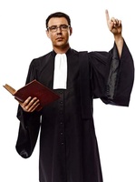 Robe et toge judiciaire traditionnelle noire de qualité supérieure pour avocats et magistrats