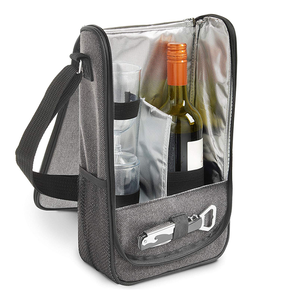 Bolsa Enfriadora <span class=keywords><strong>de</strong></span> <span class=keywords><strong>Vino</strong></span> Elegante y Moderna <span class=keywords><strong>para</strong></span> 2 Botellas, Aislada, Control <span class=keywords><strong>de</strong></span> Temperatura <span class=keywords><strong>de</strong></span> 4 a 6 Horas, Tela Oxford, Personalizable, Ideal <span class=keywords><strong>para</strong></span> Picnic - Product Image 4