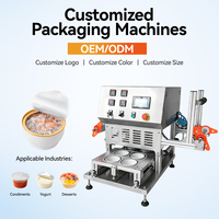 Machine de scellage semi-automatique haute performance pour 4 gobelets, idéale pour le lait, le yaourt et le bubble tea – Offre spéciale