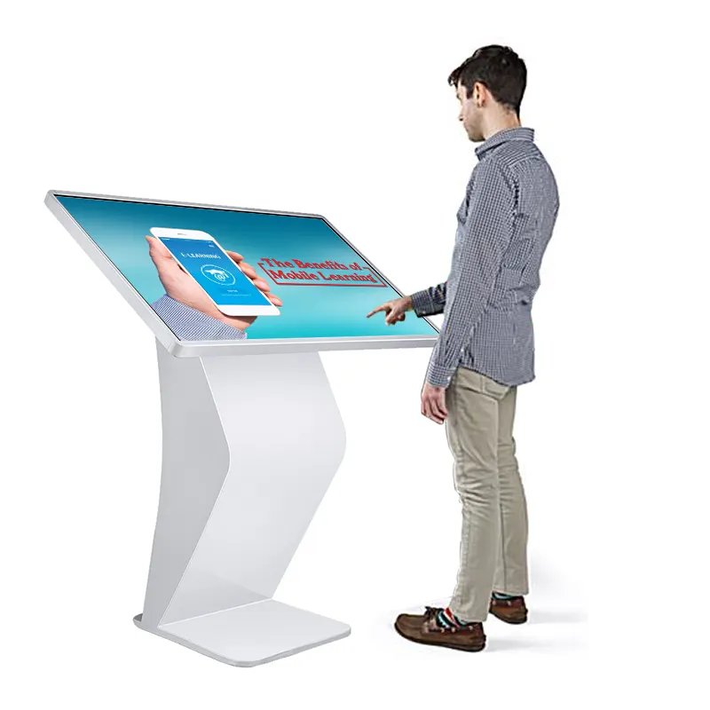 Multimedia digital information all in one pc self service 42 inch LCD display interactive touch screen kiosk