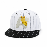 Casquette Snapback Sportive Tendance 100% Coton Personnalisée, Vente en Gros, Broderie 3D Logo Abeille, Chapeau à Visière Plate, Fabricant