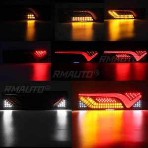 2 pièces Feux arrière LED dynamiques 24V pour camion, clignotants, feux stop, feux de recul, remorque, poids lourd, bus, camping-car, caravane pour Kamaz - Product Image 2