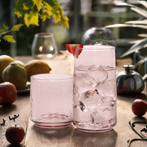 Verre à boire artisanal multicolore, vaisselle contemporaine pour l'eau, les jus, les cocktails, les boissons, la maison, la salle à manger, le restaurant, le bar - Product Image 3