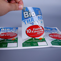 Fabricants d'impression auto-adhésive alimentaire biodégradable personnalisé PLA film transparent impression d'autocollants d'étiquettes en papier dégradable