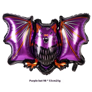 Vente en gros de décorations pour <span class=keywords><strong>le</strong></span> festival des fantômes d'Halloween Ballon en aluminium mat avec chauve-souris citrouille pour arrangements de ballons - Product Image 6