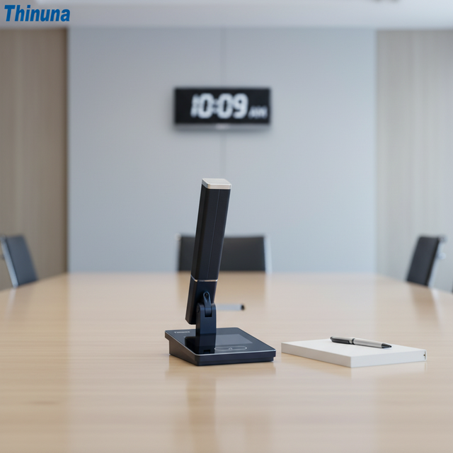 Thinuna VA-750C High-End Digital Conference Chairman Unit with 3.5" Touch Screen, 120cm Long Range Pickup & Voting Function