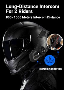 S2 kablosuz motosiklet kask Bt interkom kulaklık su geçirmez - Product Image 3