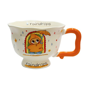 Ceramic Retro 300ml Kids Summer Drinking Mug Household Coffee Mug for Boys & Girls Office Use - Product Image 5