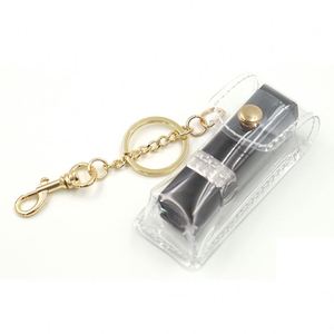 Chapstick Pouch Keychain Transparent Pvc <b>Lipstick</b> Holder Lip Balm <b>Lipsticks</b> Keyrings Accessory Clear PVC Portable <b>Lipstick</b> Case - Product Image 4