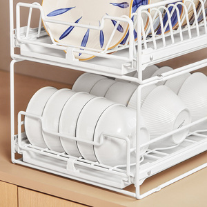 <span class=keywords><strong>Escurridor</strong></span> de platos de cocina de Metal moderno, <span class=keywords><strong>escurridor</strong></span> de bandeja de cubiertos de plástico <span class=keywords><strong>y</strong></span> asas de <span class=keywords><strong>madera</strong></span> natural, drenaje de goteo - Product Image 6