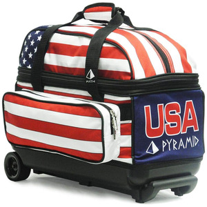 Sac de bowling à 2 balles avec compartiment à chaussures séparé pour les chaussures de bowling (jusqu'à la taille 15 des hommes américains) et poche pour accessoires surdimensionnés - Product Image 1