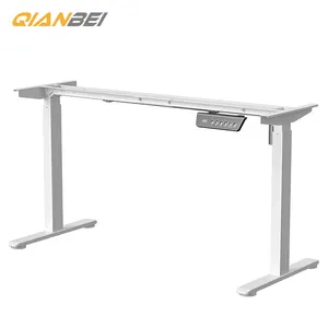 2024 QB New Furniture Intelligent Electric Height Metal Desk Frames Adjustable Desk Sit Stand Desk Frame