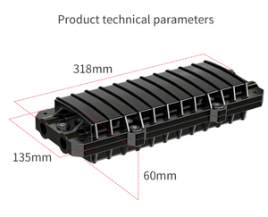 <span class=keywords><strong>Caja</strong></span> de empalme de cable óptico para exteriores 2 en 2 salidas <span class=keywords><strong>Caja</strong></span> de terminales de fibra óptica empalmada por fusión tipo D <span class=keywords><strong>pequeña</strong></span> de 12/24 núcleos - Product Image 5