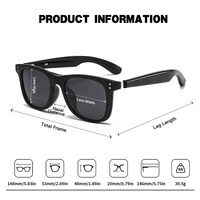 Lunettes Intelligentes IA avec Caméra, Enregistrement Vidéo, Traduction en Plus de 20 Langues, Appel Bluetooth, Lecture Musicale pour la Conduite et les Voyages