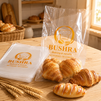 Bolsas de Embalaje Planas de Polietileno LDPE Transparente para Alimentos, Impresas Personalizadas, para Panadería y Almacenamiento de Alimentos