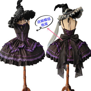 <span class=keywords><strong>Disfraz</strong></span> de Bruja de Halloween para Niñas, Estilo Gótico Lolita, Color Morado Oscuro, Marca Echo <span class=keywords><strong>Original</strong></span> - Product Image 5
