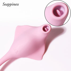 Mainan Masturbasi Wanita dengan Sembilan Frekuensi Hisap dan Jilatan Lidah, Bahan Silikon, Tongkat Teleskopik Cerdas untuk Wanita - Product Image 2