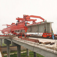Grúa lanzadora de viga de puente de armadura de 140 toneladas para fabricante ferroviario