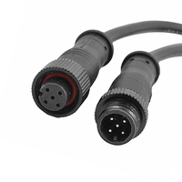 Câble Connecteur Étanche M12 IP67 2, 3, 4, 5, 6 Broches Mâle/Femelle avec Pigtail pour Adaptateur d'Alimentation LED et Éclairage Extérieur
