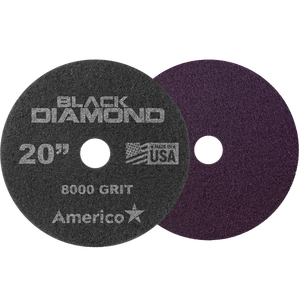 American 17 pollici Black Rock Blue Diamond Pad lucidatura per restauro Pad per lavatrice granito PVC pulizia pavimenti panni - Product Image 1
